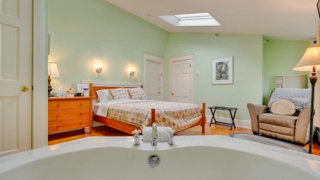 interior view of green room