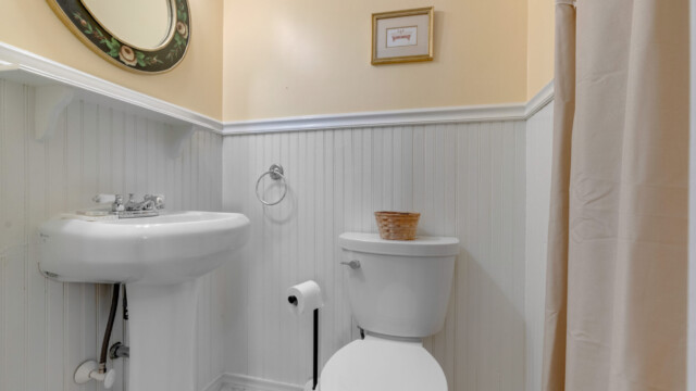 sink and toilet in bathroom